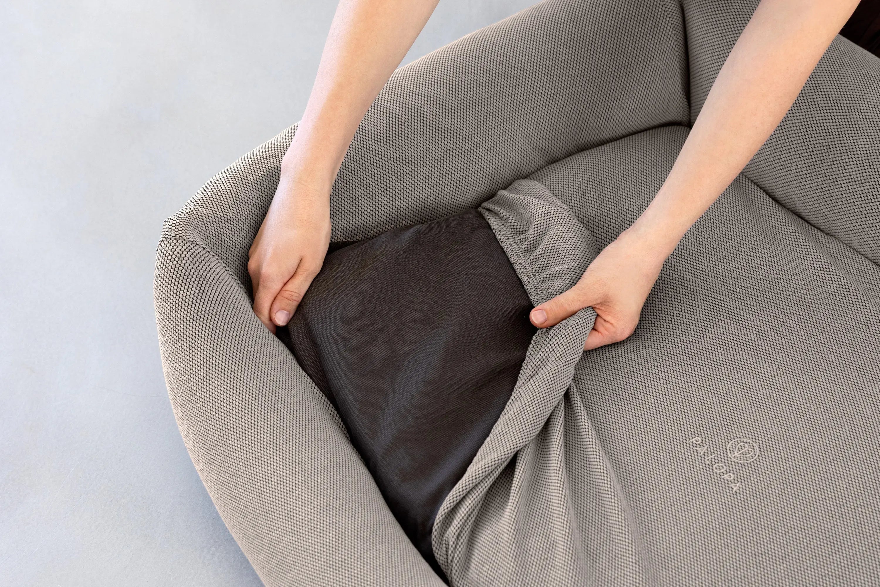 Hundebett Bezug 2er Set - Fred, Taupe