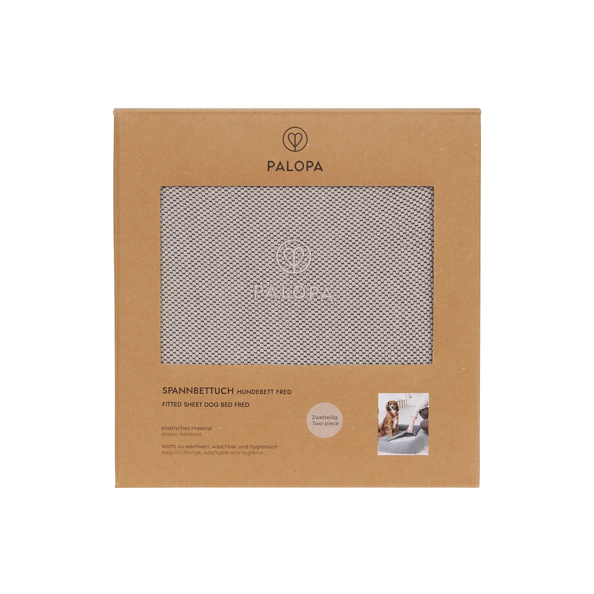 Hundebett Bezug 2er Set - Fred, Taupe