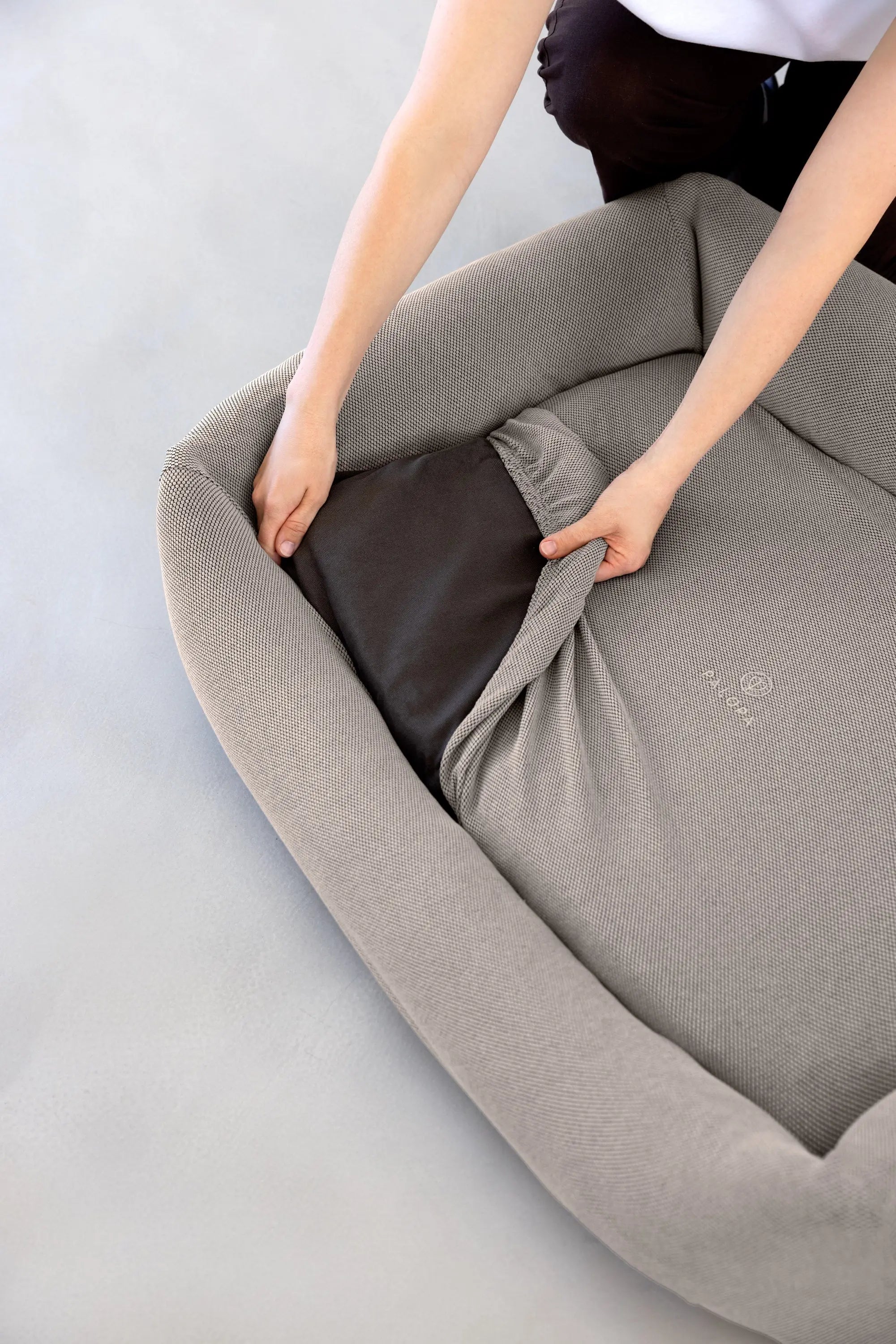 Hundebett Bezug 2er Set - Fred, Taupe