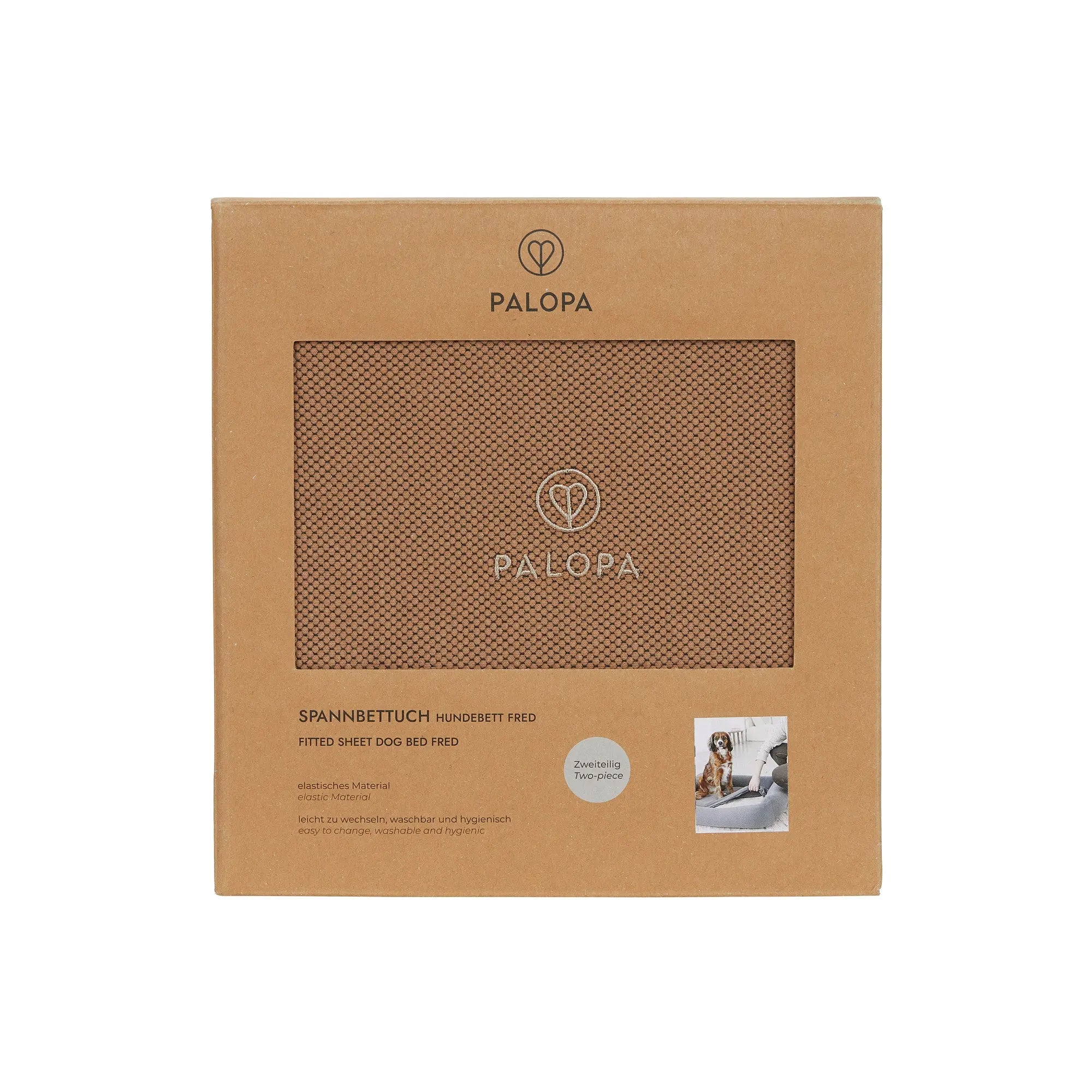 Hundebett Bezug 2er Set - Fred, Mandel