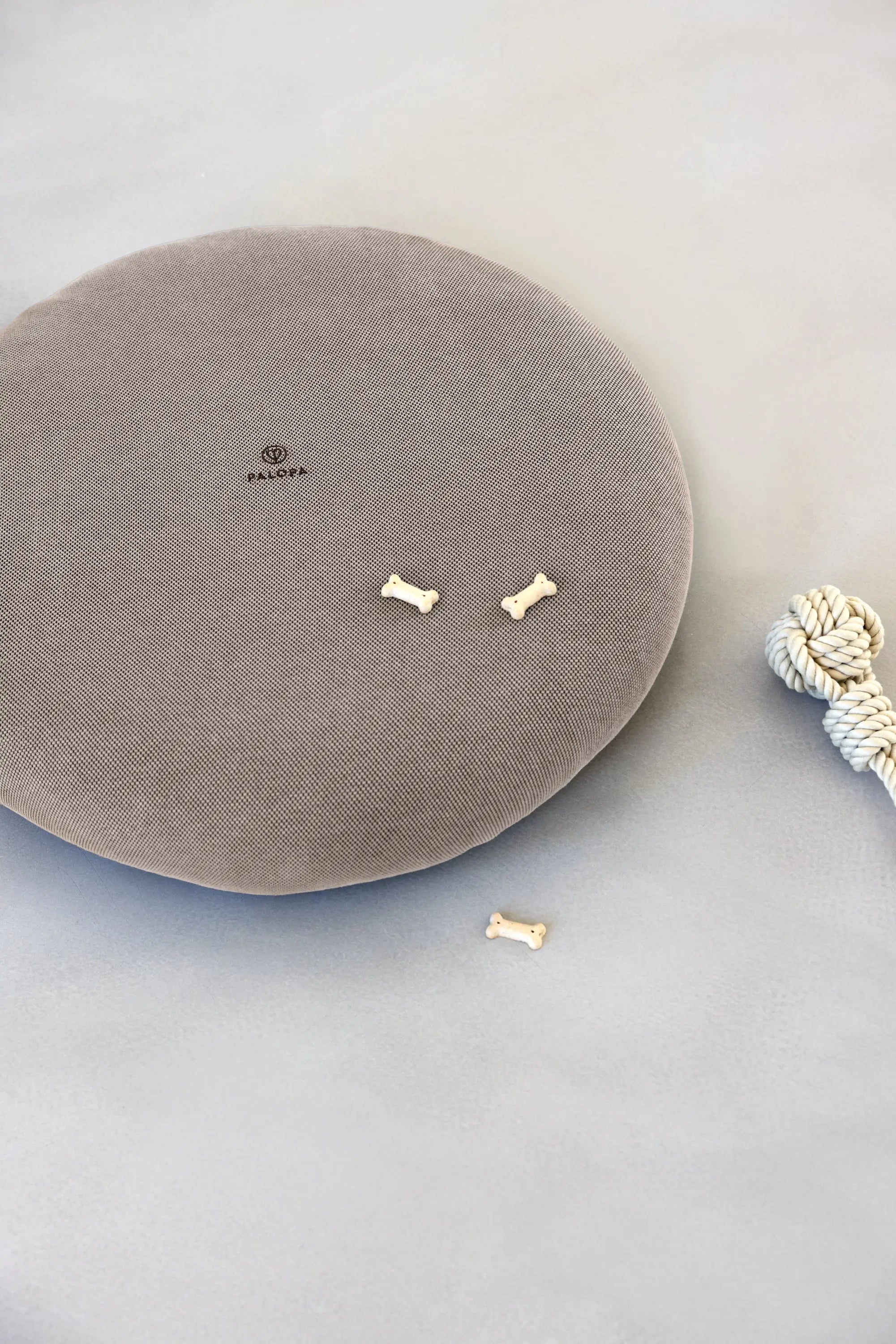Hundebett Rund Bezug - Donut Fippa, Taupe