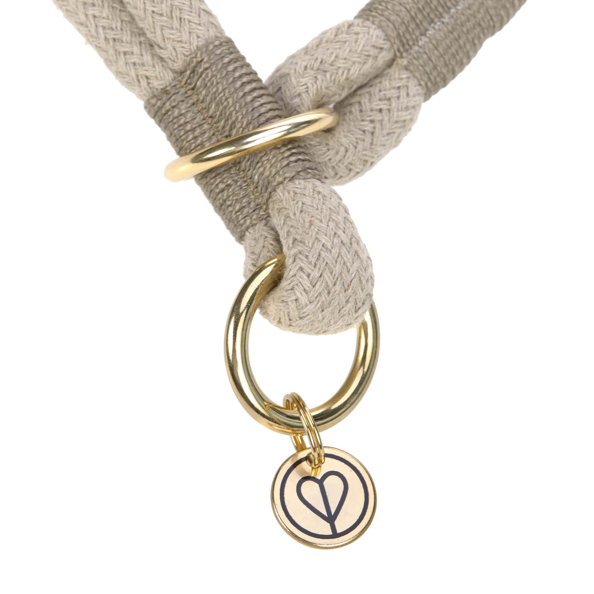 Hundehalsband geflochten - Mila, Natur