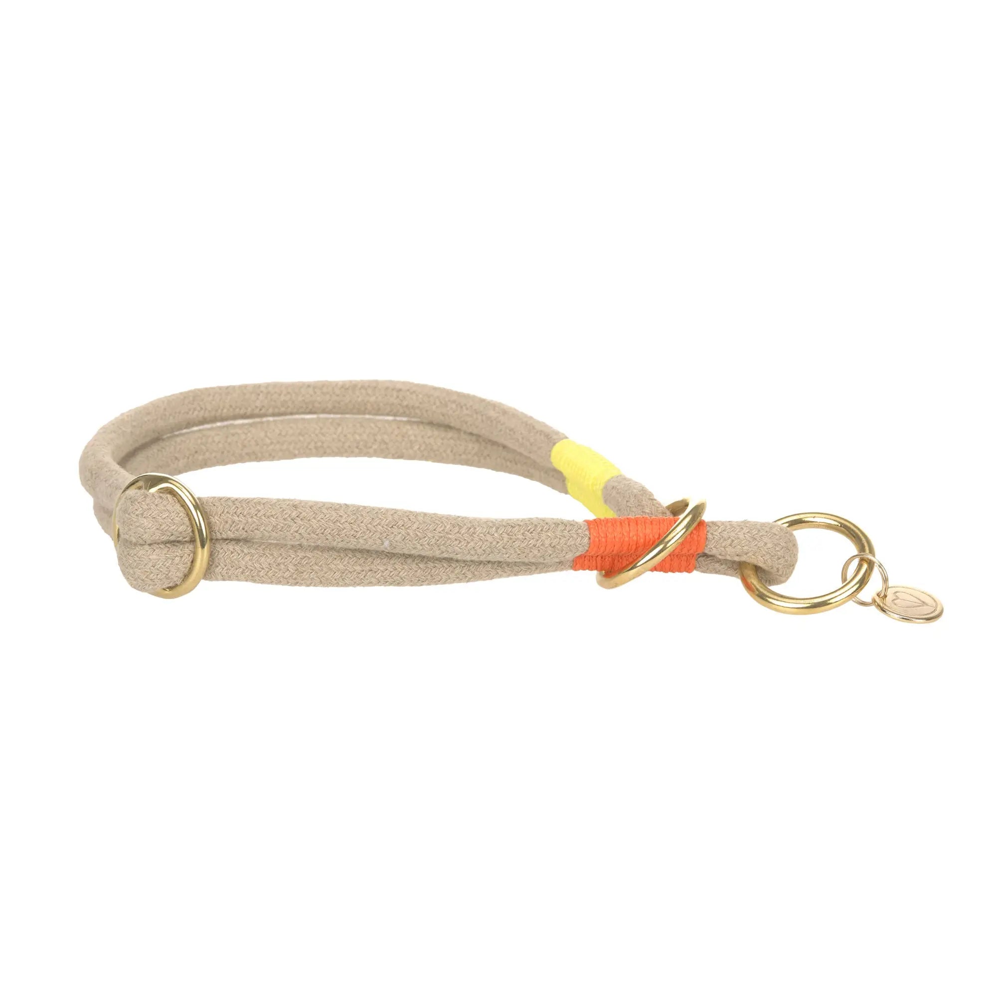 Collier pour chien Slim - Mila, orange fluo naturel