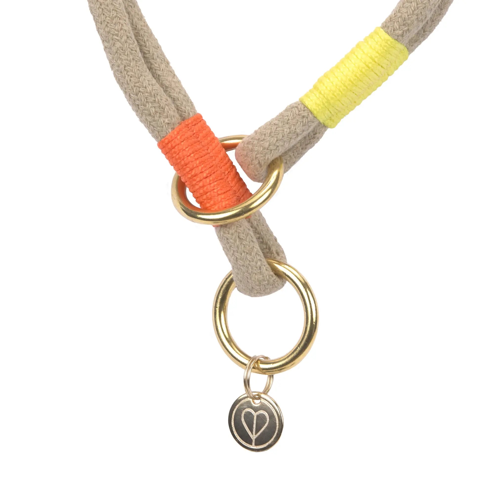 Collier pour chien Slim - Mila, orange fluo naturel