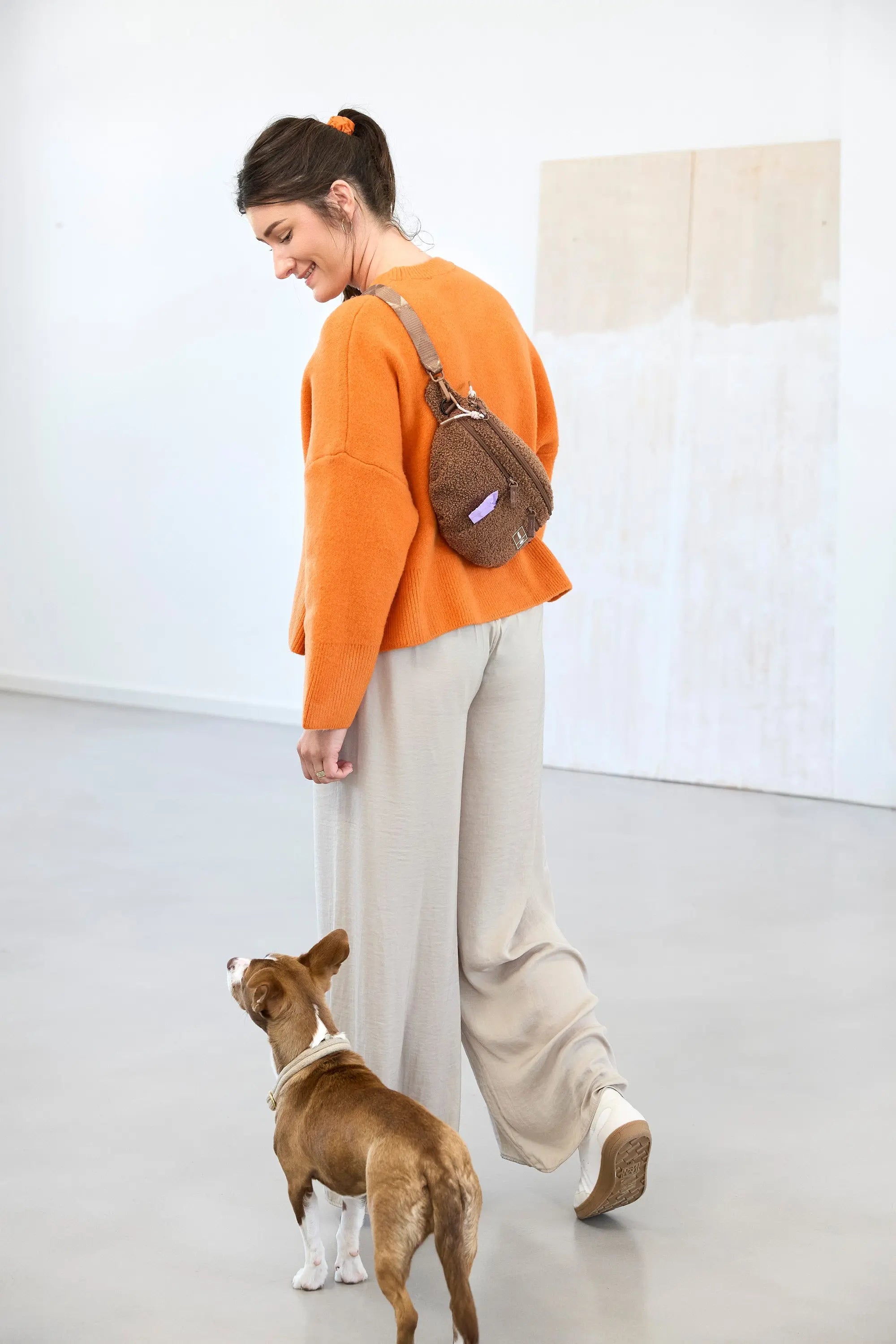 Leckerlibeutel Teddy-Fleece - Emma, Braun (Limited Edition)