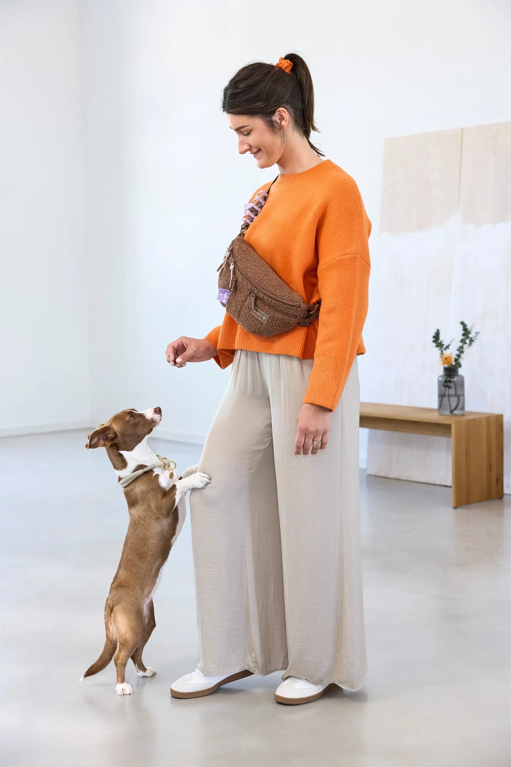 Leckerlibeutel Teddy-Fleece - Emma, Braun (Limited Edition)