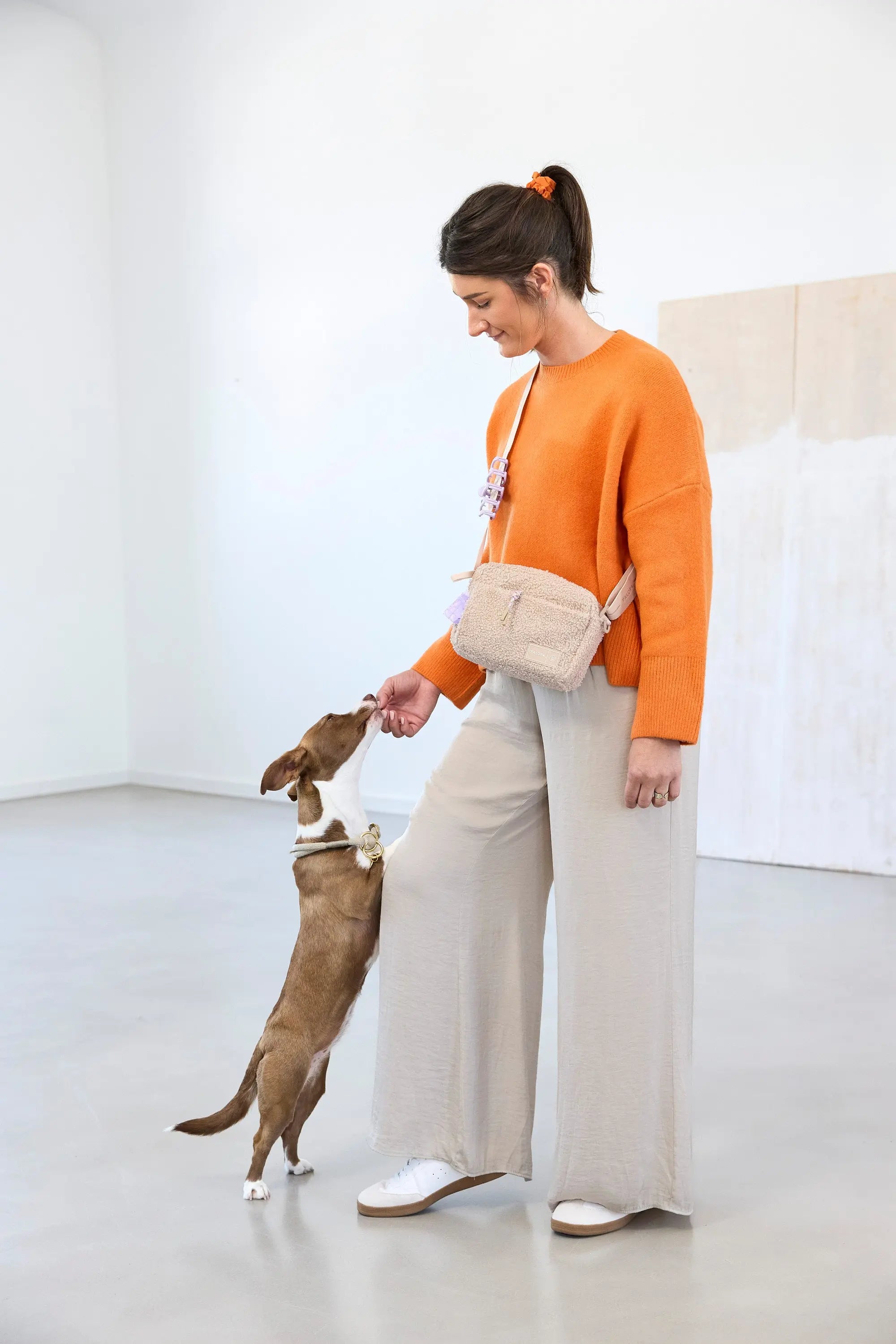 Leckerlibeutel Teddy-Fleece - Noka, Beige (Limited Edition)