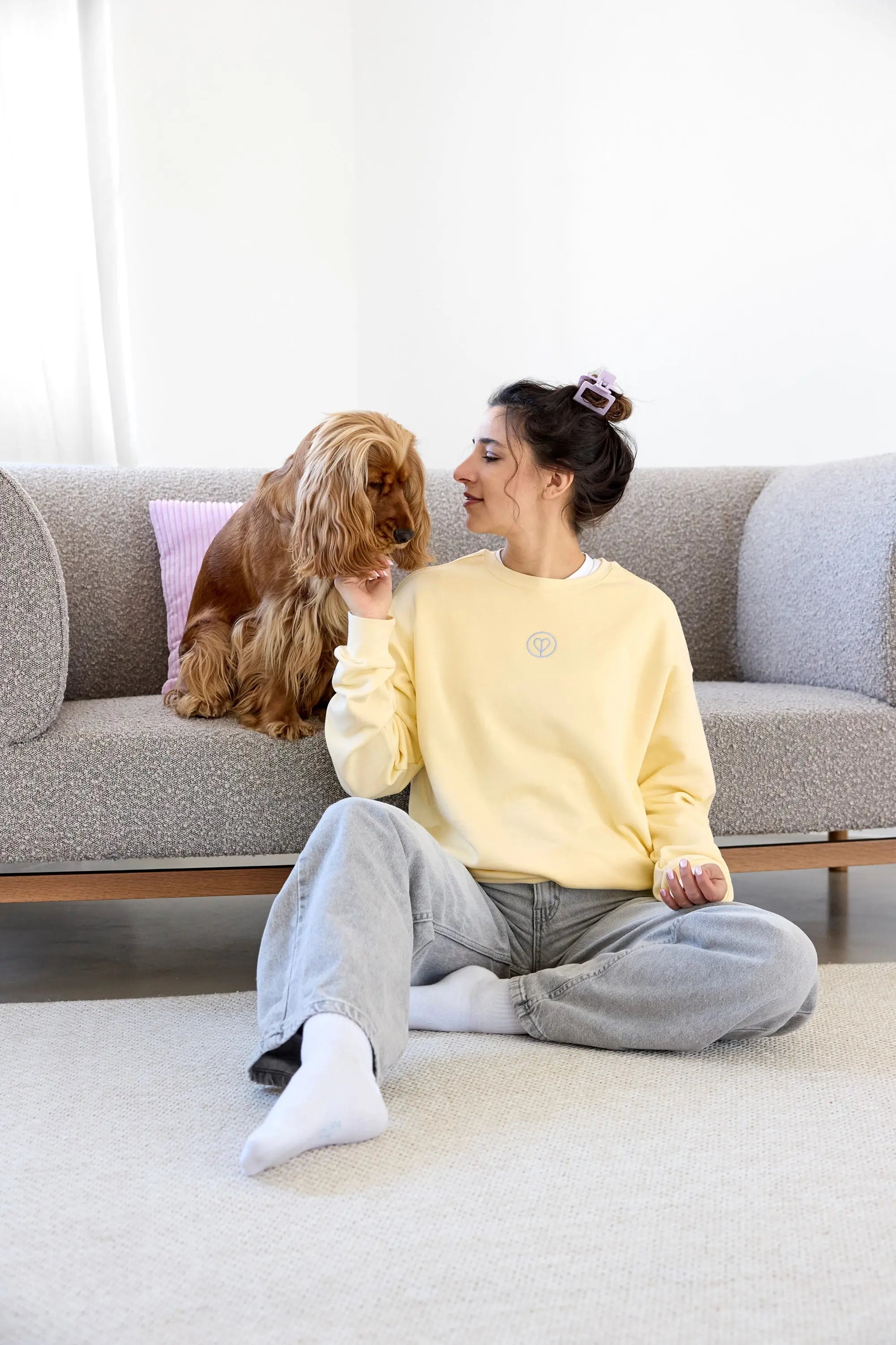 PALOPA Sweater - Bio Baumwolle, Lemon Icing