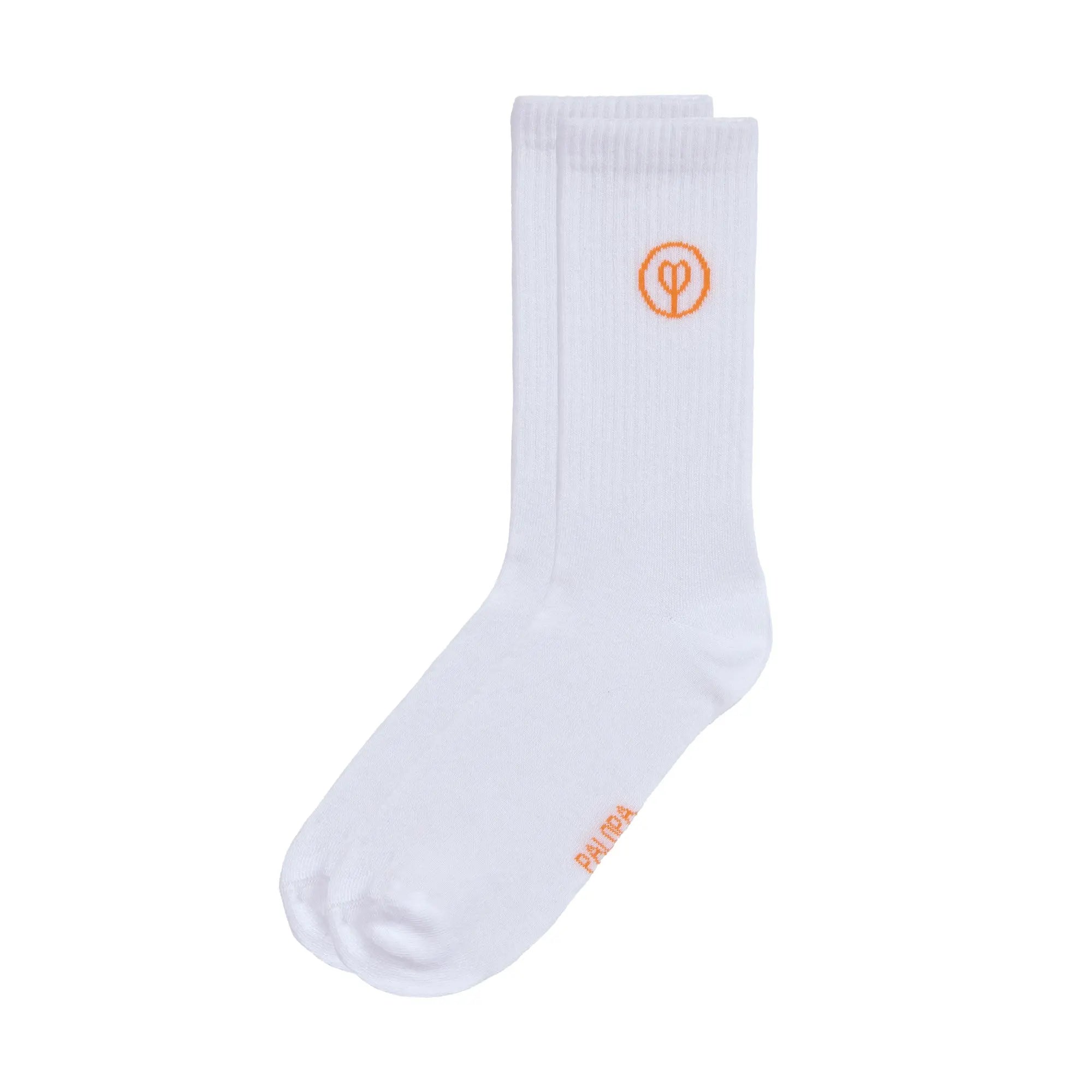 PALOPA Tennis Socken 3er Set - Logo, Orange Blue Grey