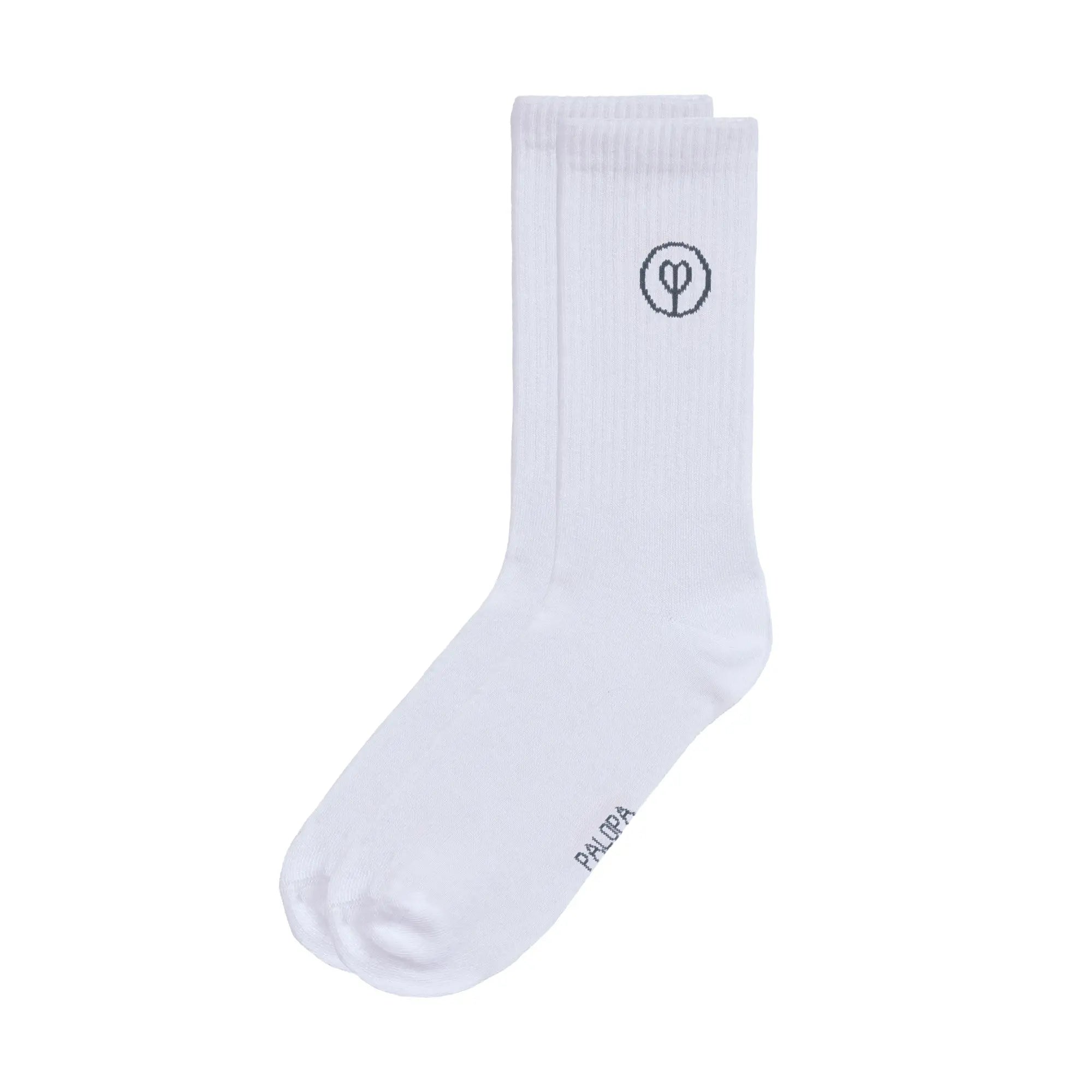 PALOPA Tennis Socken 3er Set - Logo, Orange Blue Grey