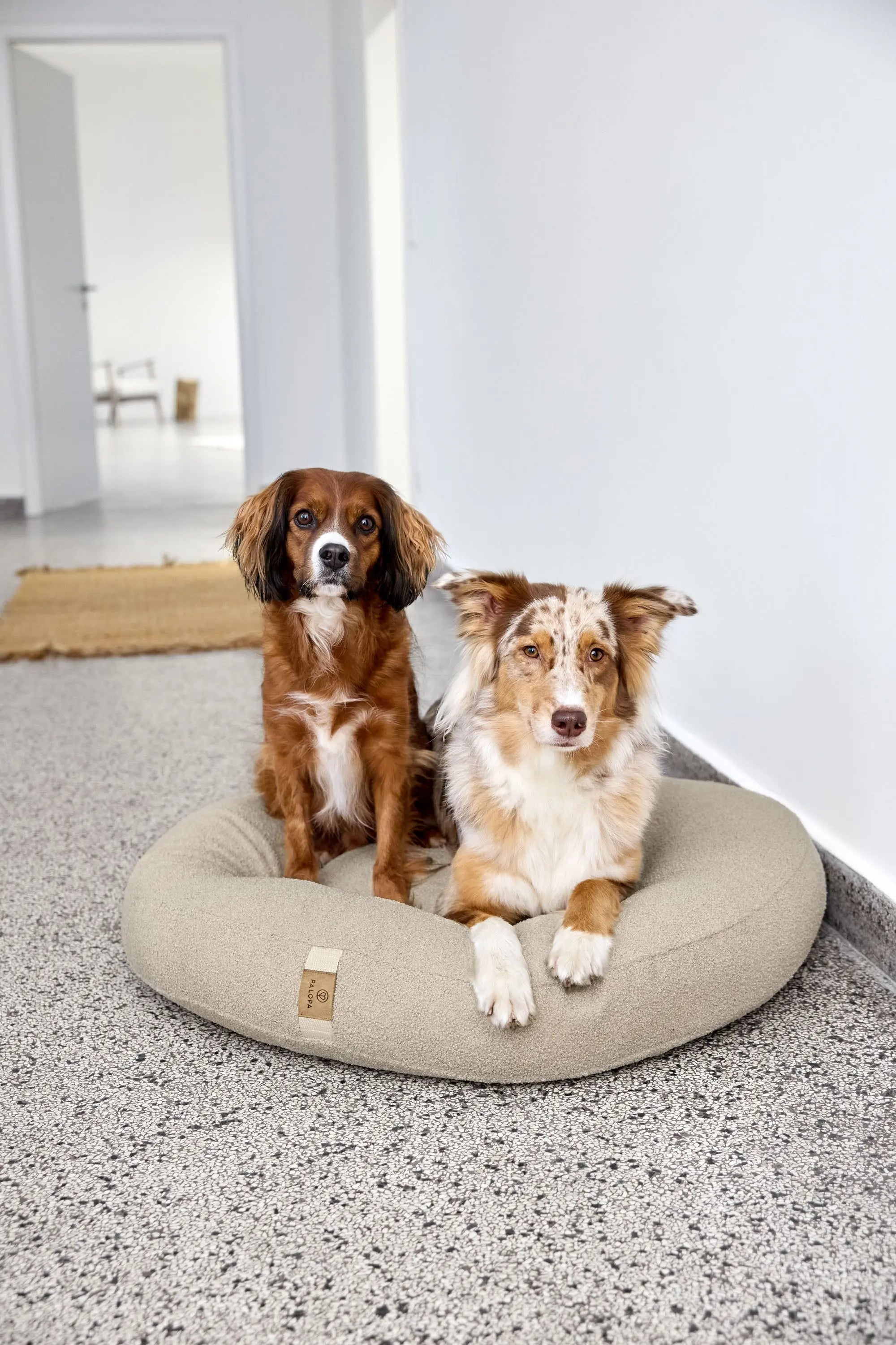 Round Dog Bed - Fippa, Light Brown