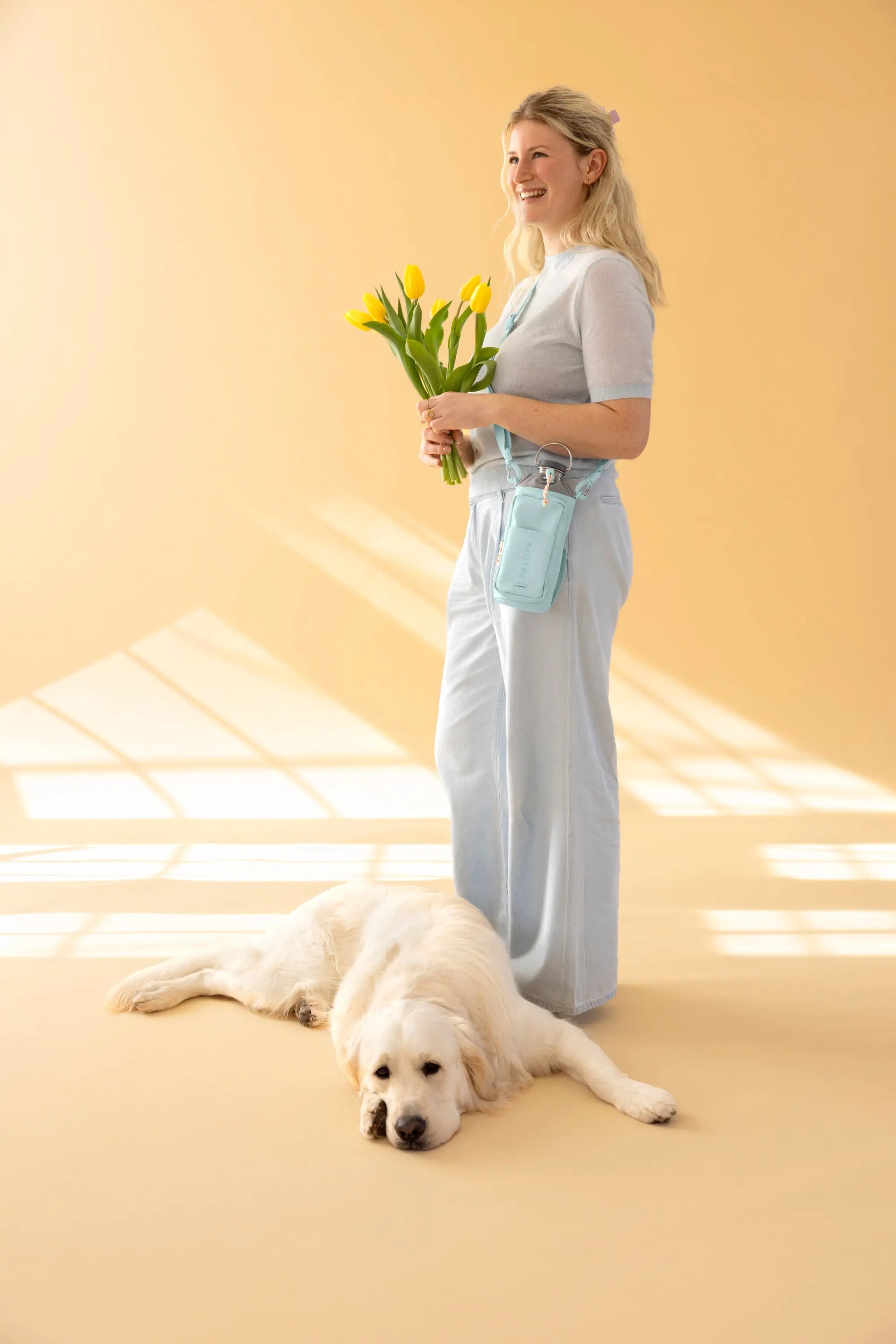 Flaschen- und Leckerlitasche - Boudi, Mint