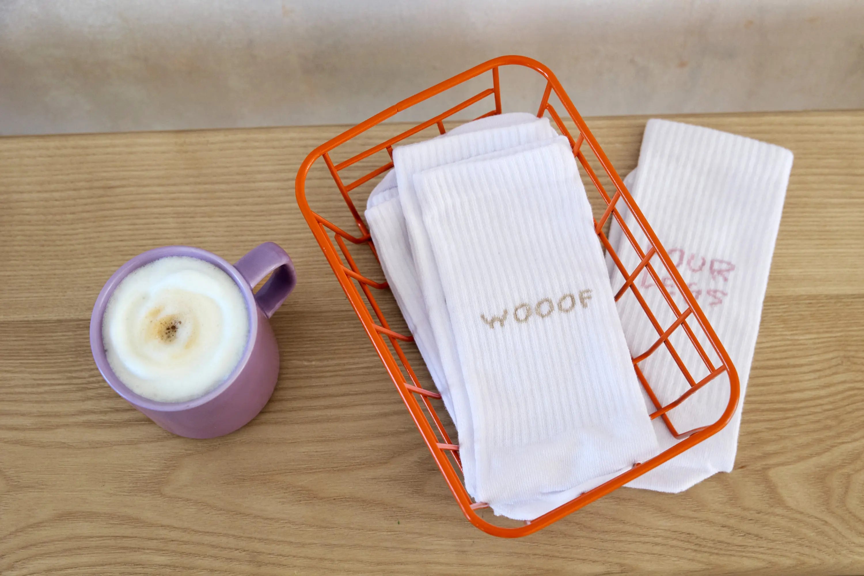 PALOPA Tennis Socken 2er Set - Lettering, Lemon Orchid PALOPA