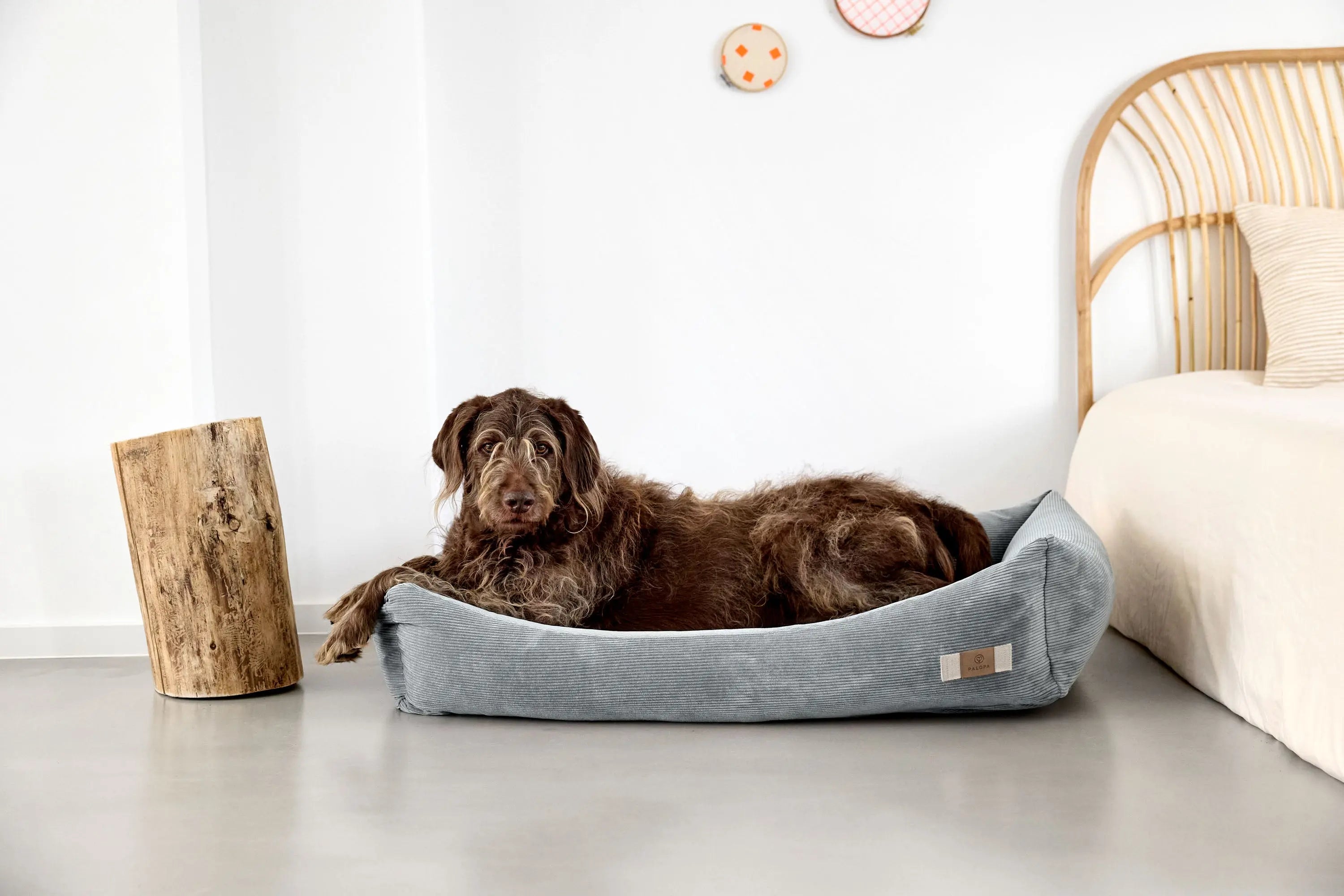 Dog Bed Corduroy - Fred, Grey