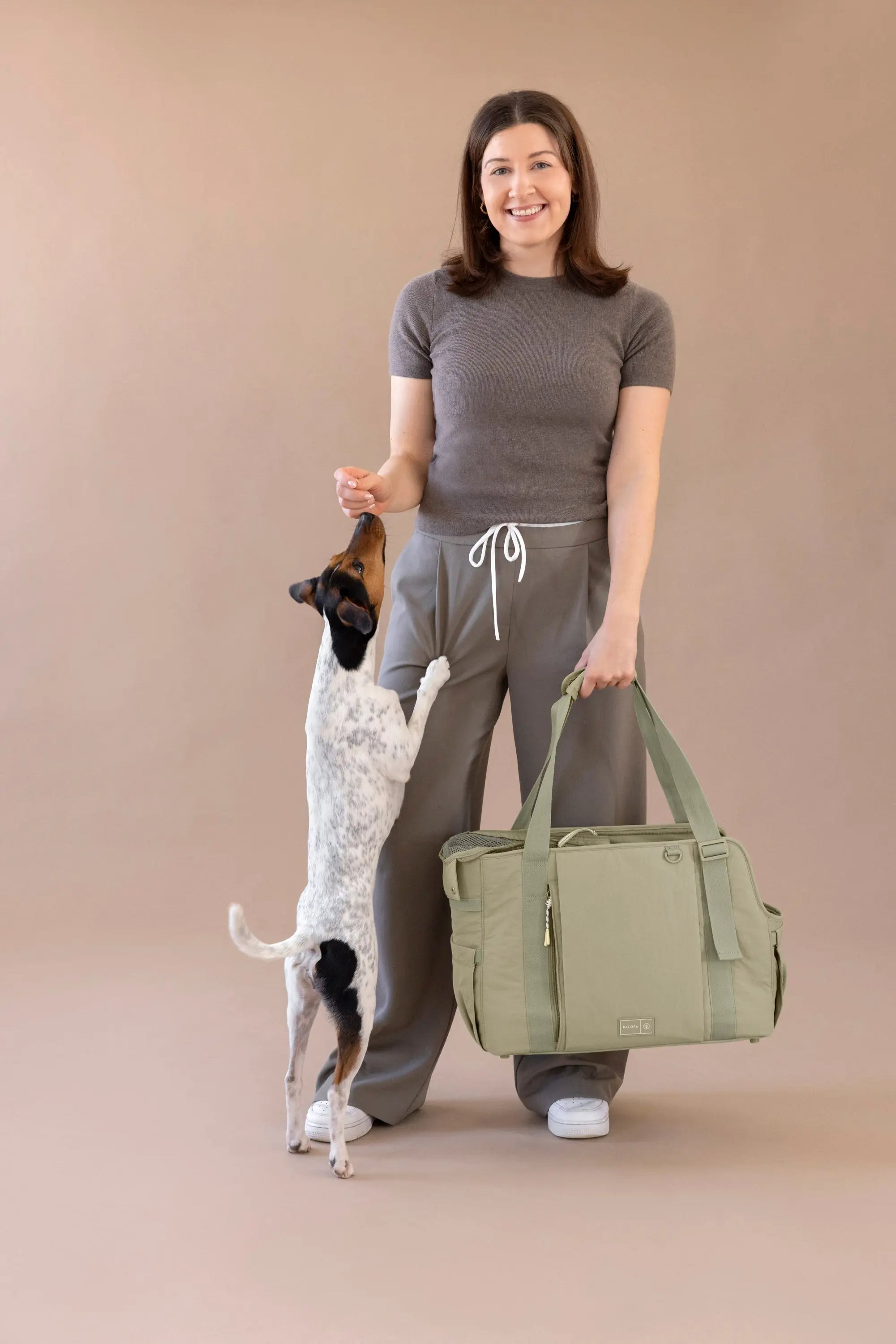 Hundetasche Crinkled - Weda, Pale Olive