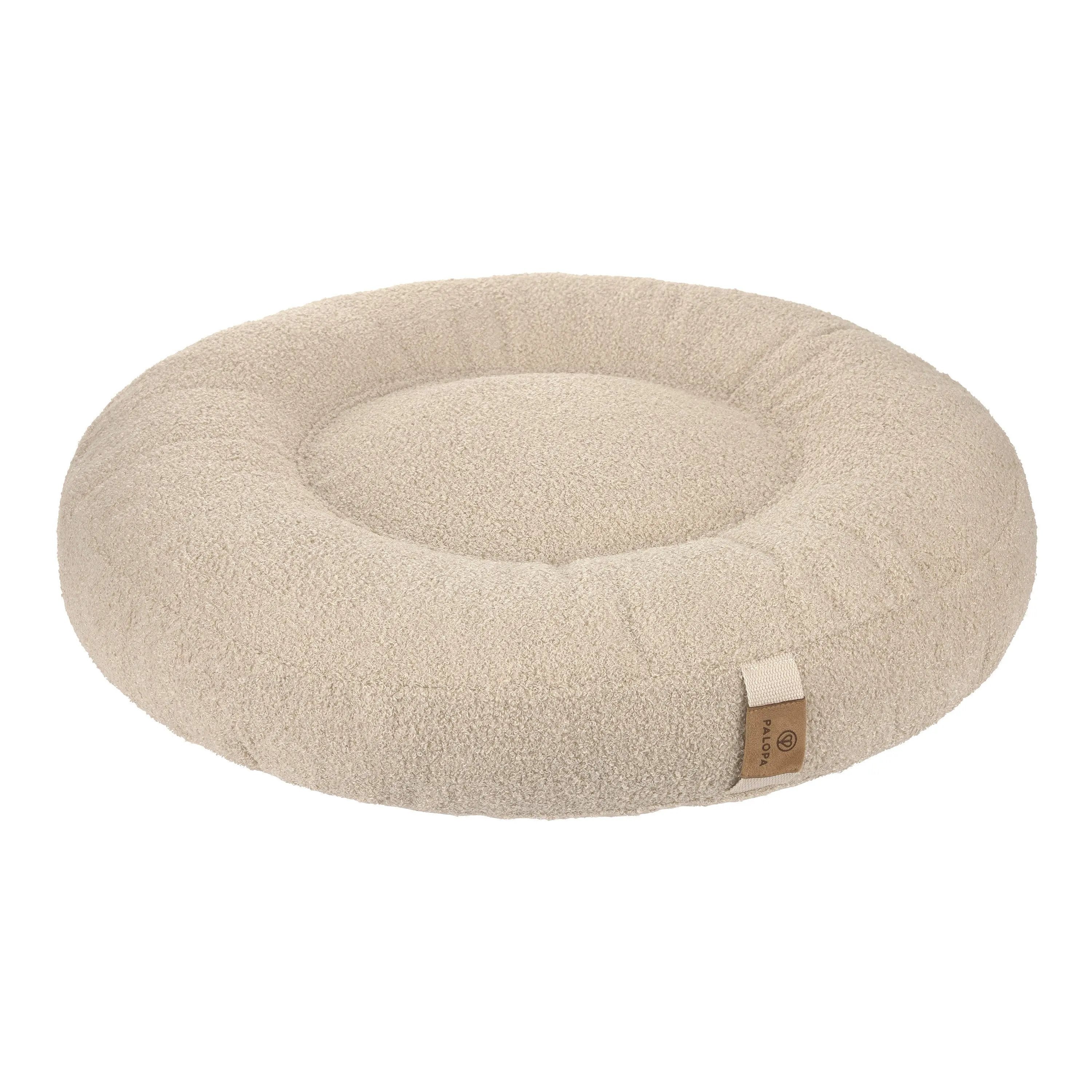 WOUAPY Hundekorb Guest – Ovaler Hundesessel Aus Weichem Velour, 80 Cm, Grau/braun, Waschbar