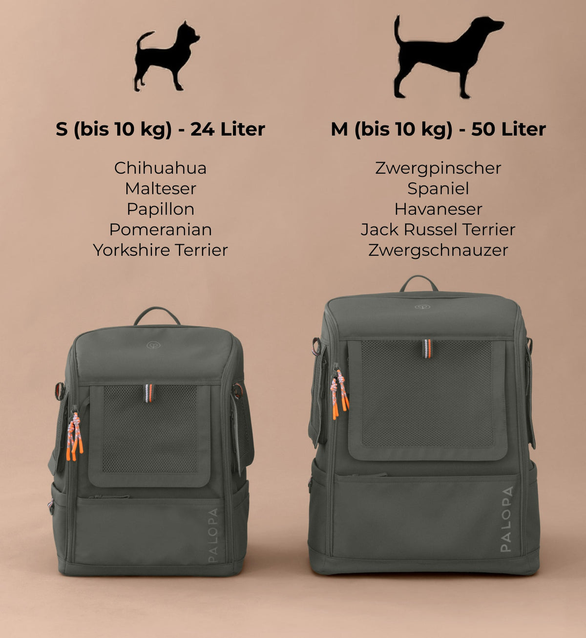Hundetragerucksack - Kari, Dunkelgrün - PALOPA
