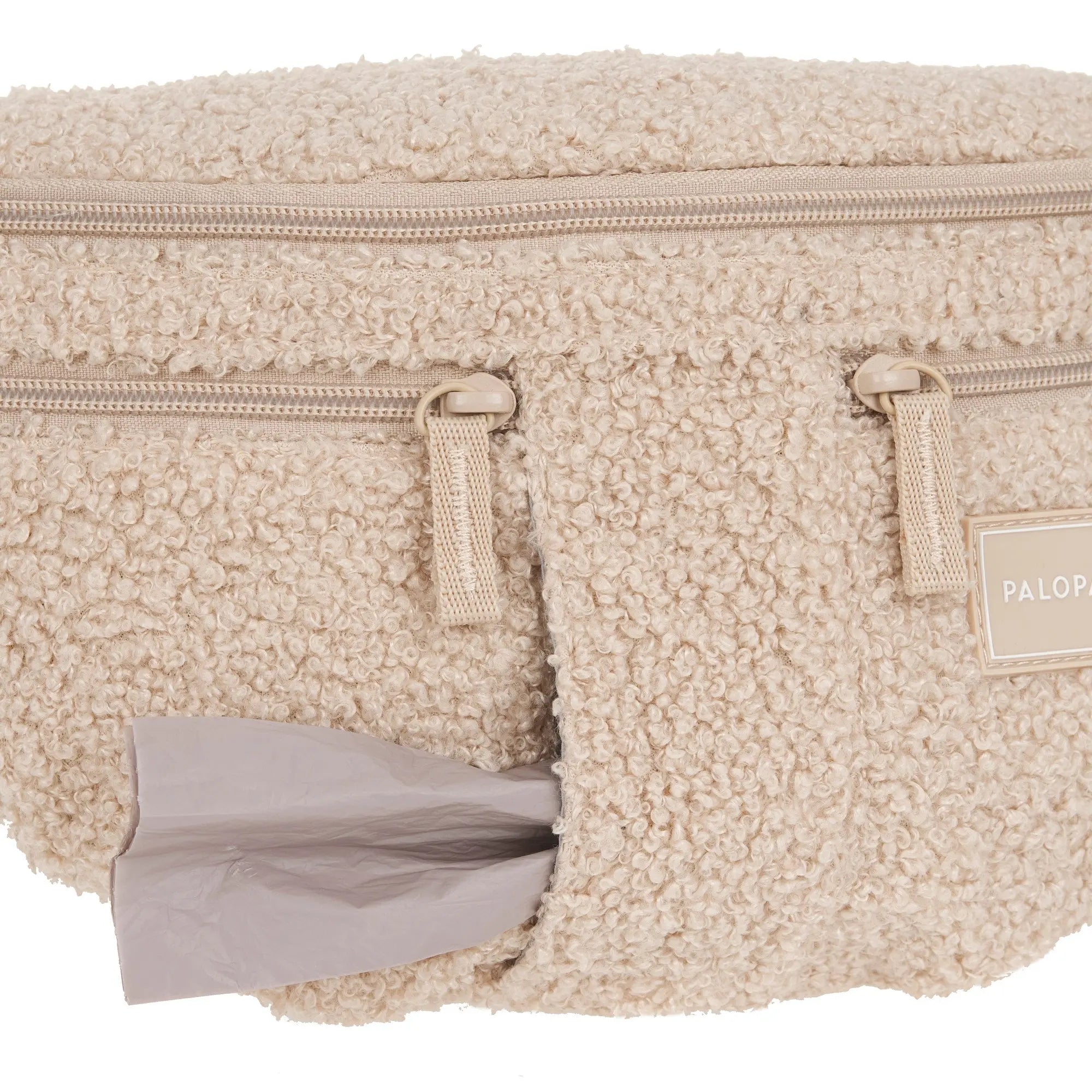 Palopa Dog Bum Bag Emma Teddy-Fleece beige Lässig