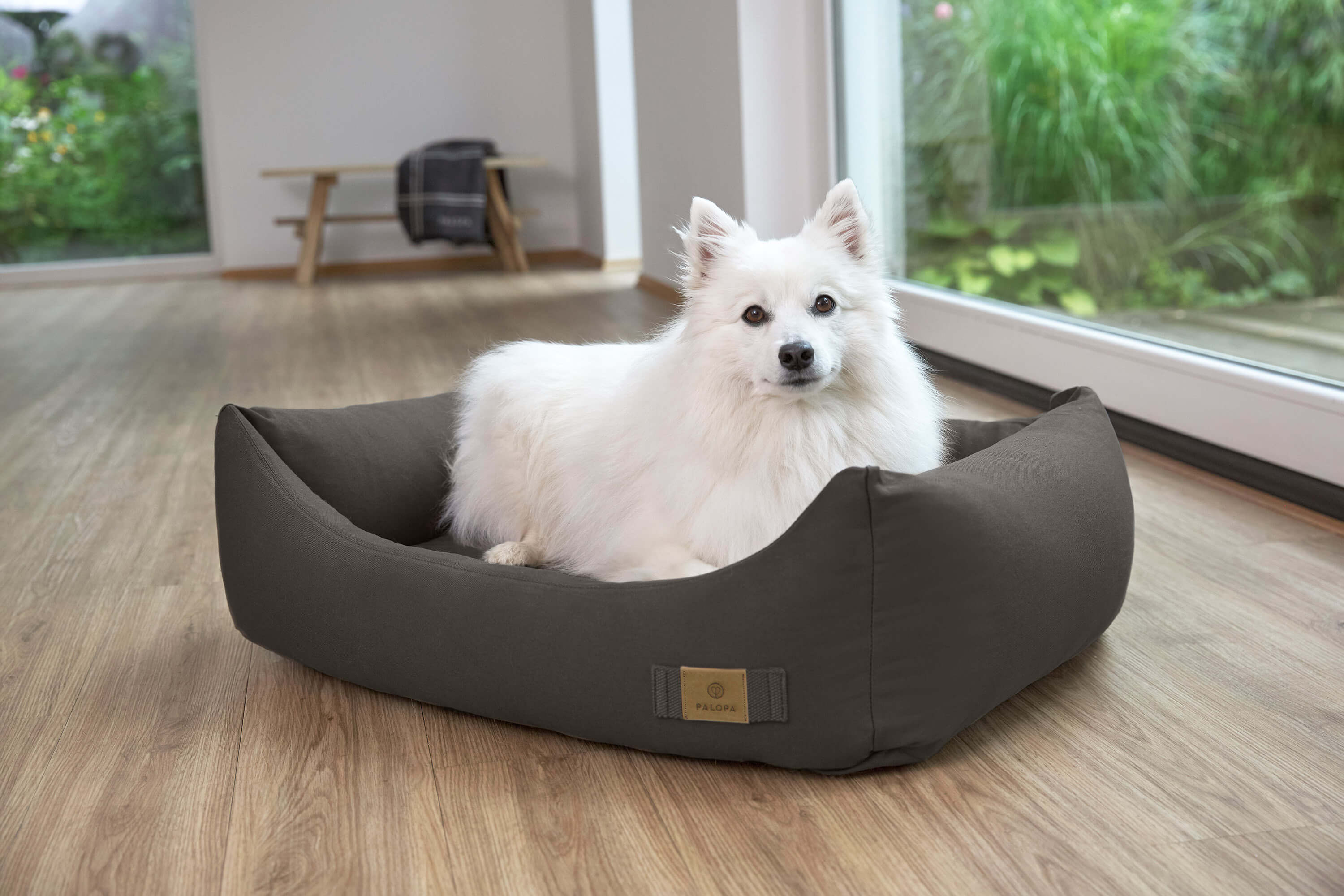 Dog bed cotton - Fred, anthracite